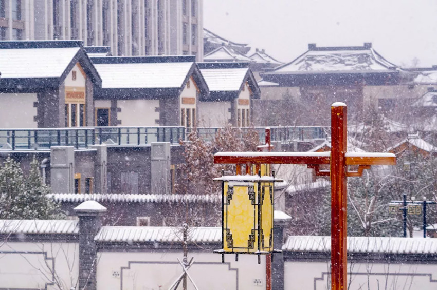 華中小鎮：銀裝素裹 雪景美如畫【7】