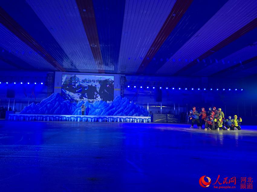 邯鄲市第二屆冰雪運動會開幕式文體表演。邯鄲市體育局供圖