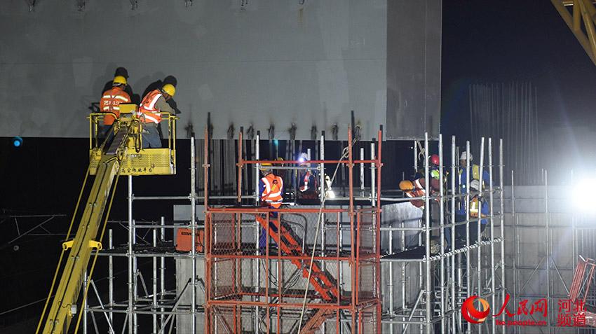 京唐鐵路建設順利推進。 馬立峰攝