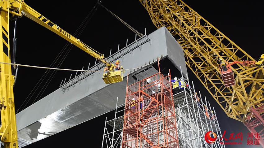 京唐鐵路建設順利推進。 馬立峰攝