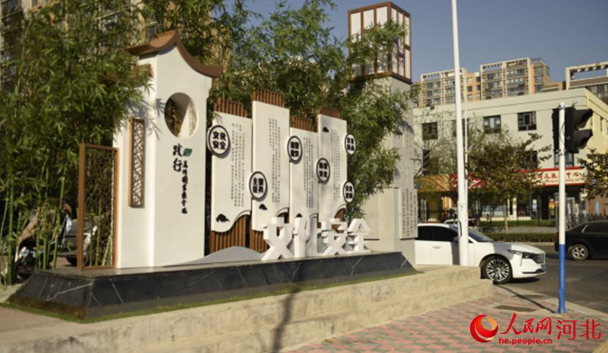 石家庄市新華區的國家安全教育主題示范街。 人民網 祝龍超攝