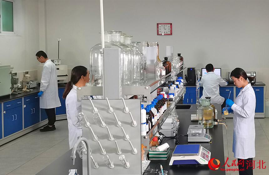 河北省绝热保温材料重点实验室开展原材料成分分析。 邓建民摄