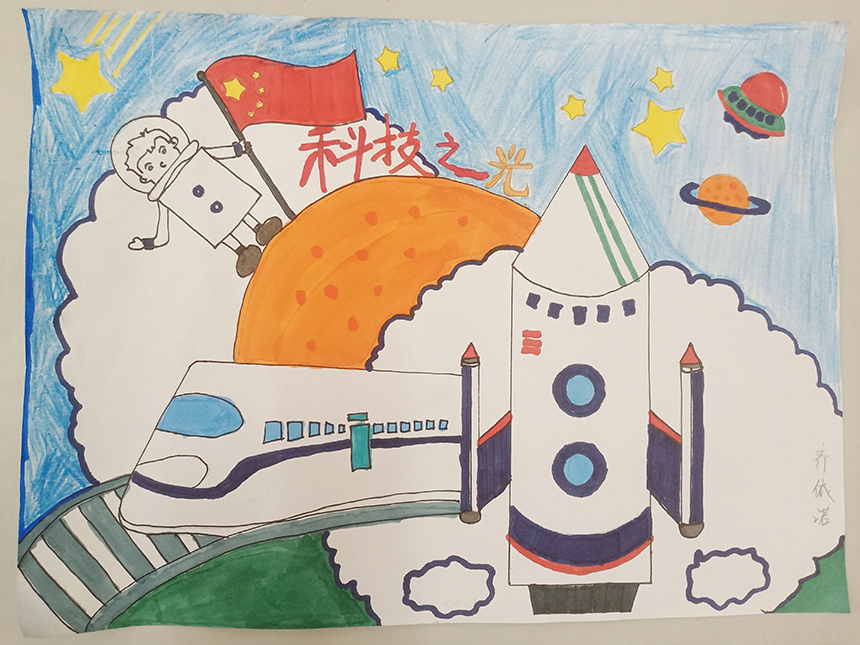 河北省威县第五小学学生手抄报作品。 赵国华摄