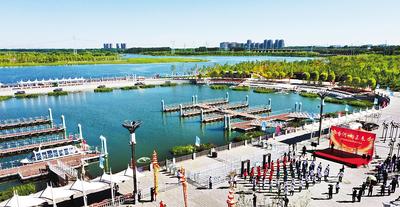 6月24日，“香河·向未来”京冀互联互通游船出发仪式在香河中心码头举行。