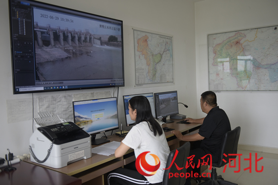 汛期开始后，黄壁庄水库事务中心执行24小时防汛值班。人民网祝龙超摄