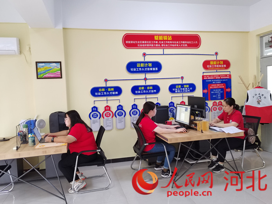 石家庄市新华区社会工作指导服务中心。人民网祝龙超摄