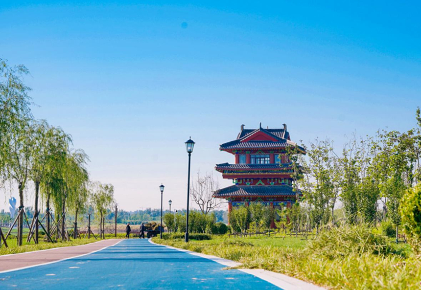 索瀘河八景生態公園一角。 李金剛攝