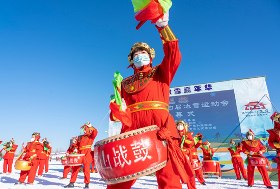 12月22日，正定县第四届冰雪运动会拉开帷幕。武志伟摄