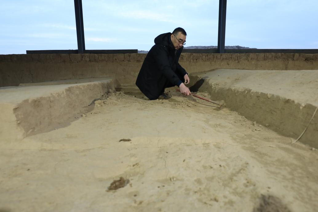 考古队员在清理发掘大名府古城遗址现场。 中共大名县委宣传部供图