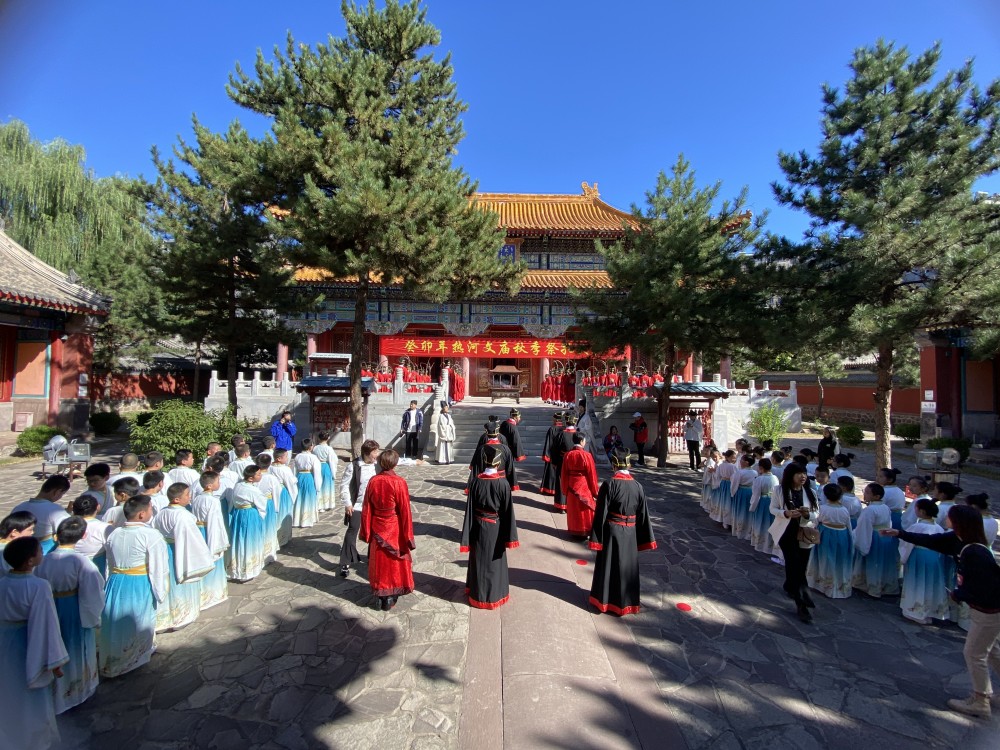 热河文庙“癸卯年秋季祭孔大典”现场。 关鹏玉摄