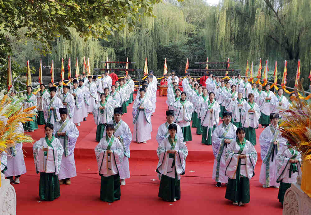 祭孔儀式現場。 李格非攝