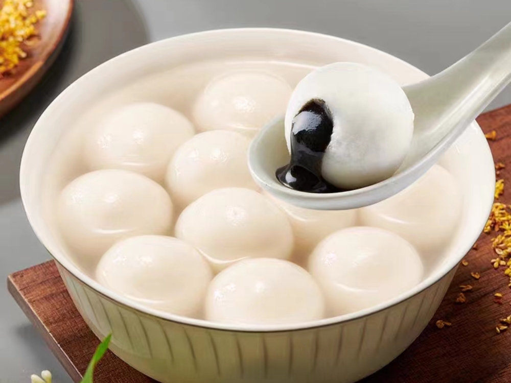 河北旺春食品有限公司為中華老字號五芳齋提供湯圓芝麻餡原料。 受訪者供圖