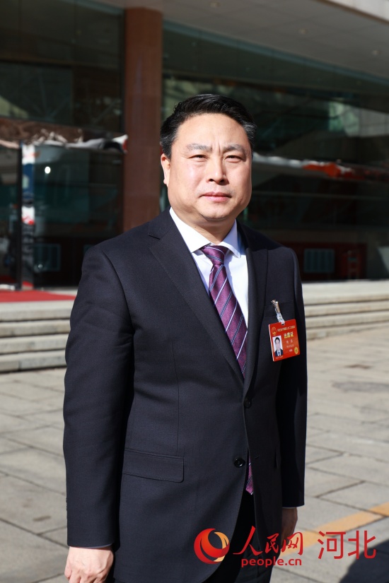河北省人大代表、邢台市委书记杨猛。人民网 戴泽鑫摄