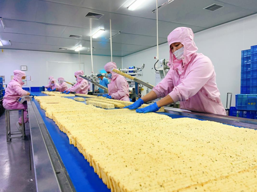 河北味盟生物科技食品有限公司生产车间。孙海峰摄