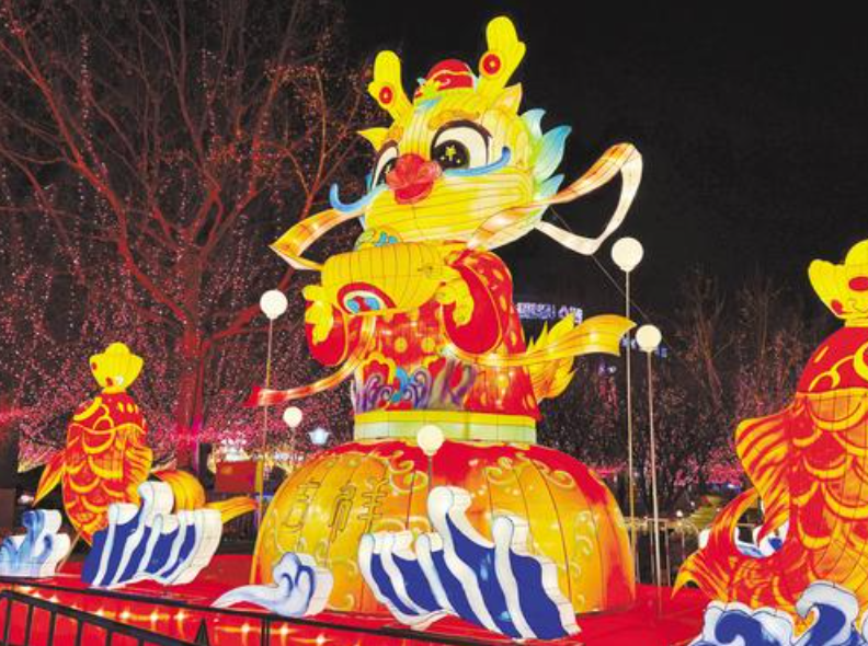 1月31日，天津第27屆楊柳青國潮燈展現場，造型各異的彩燈交相輝映，營造出喜氣洋洋的新春節日氛圍。縱覽新聞記者吳梓睿攝