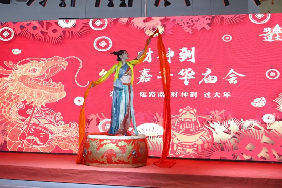 敦煌神韻舞蹈《鼓上舞》。張宇茜攝