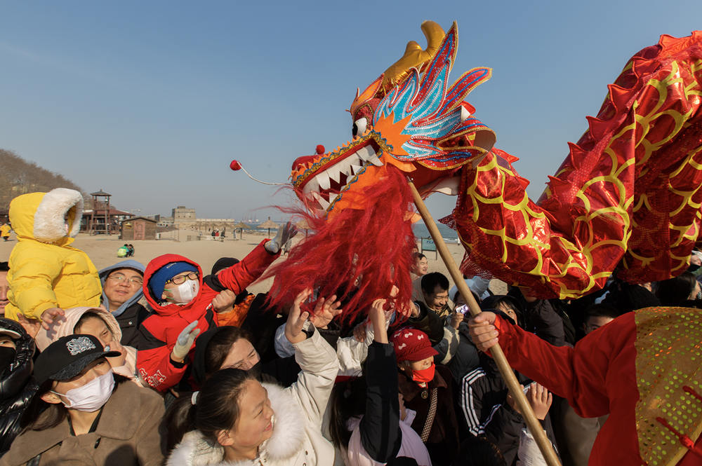 舞龙大会现场。王金磊摄