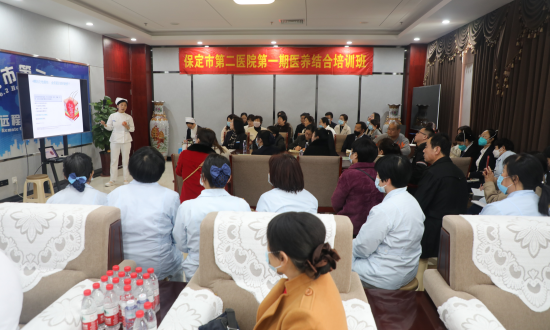 培訓會現場健康宣講。馮鑫攝