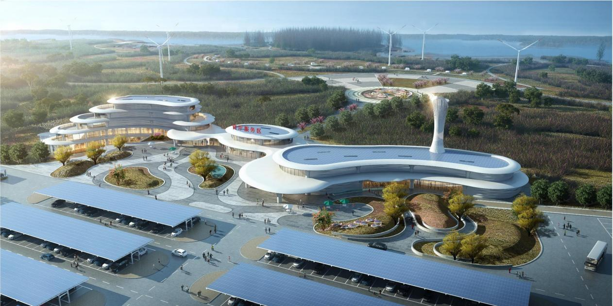 京西北第一集合地——官厅服务区。河北交投集团供图