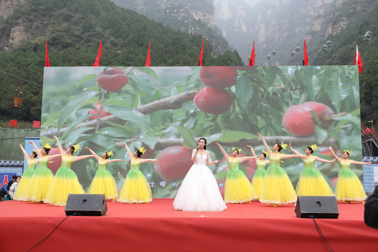 演出现场，歌伴舞《今天是你的生日》。马原摄