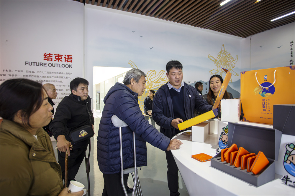 11月7日，河北省邯郸市复兴区残联组织全区部分残障人士到二六七二街道前牛叫村开展研学，了解该村就业帮扶模式，以及家门口创业的项目。聂长青摄