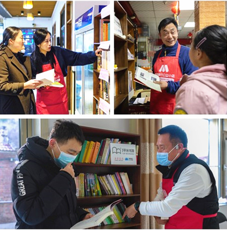 “1平米書架”公益小店讓更多人獲得免費看書的機會。主辦方供圖