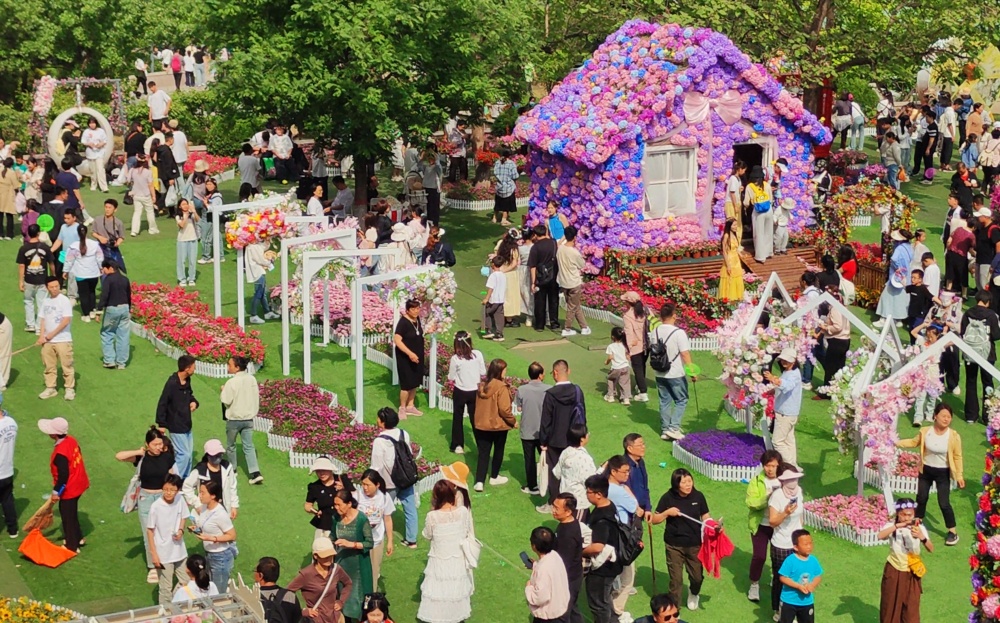 备受游客青睐的七步沟莫奈花园。杨鹏超摄