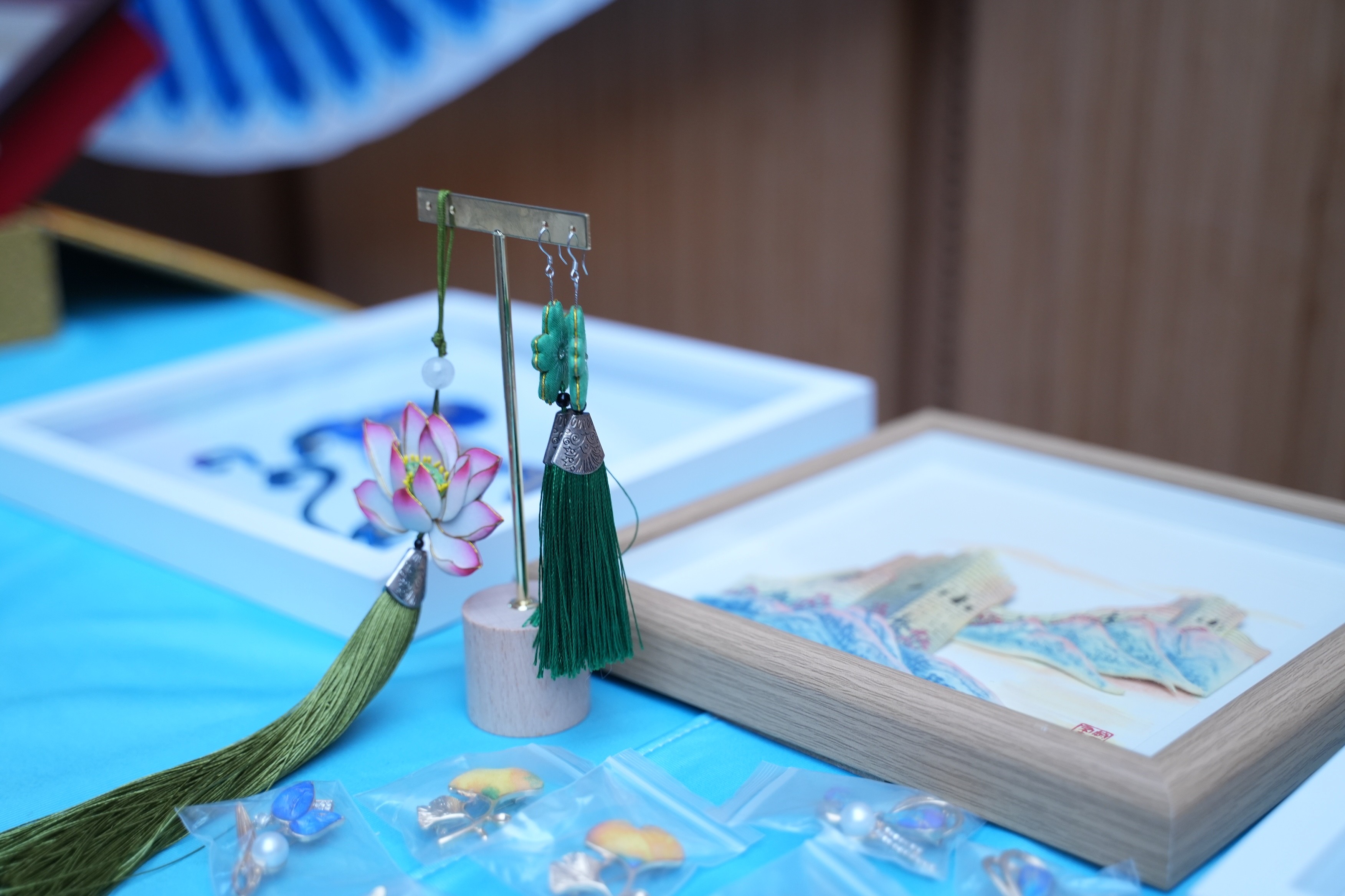 活動現場的河北文創。河北省貿促會供圖