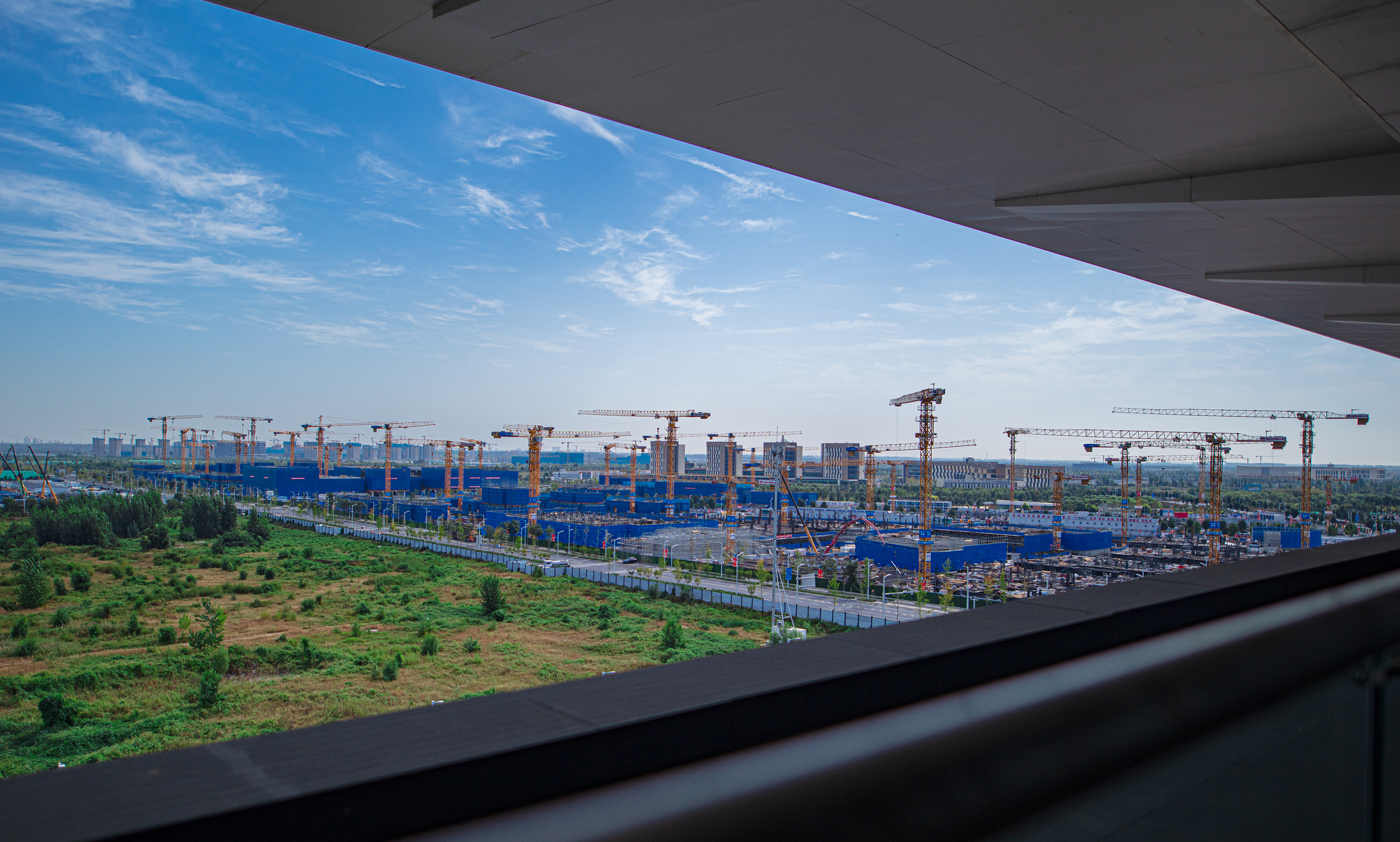 雄圖之上看雄安。李瑞攝