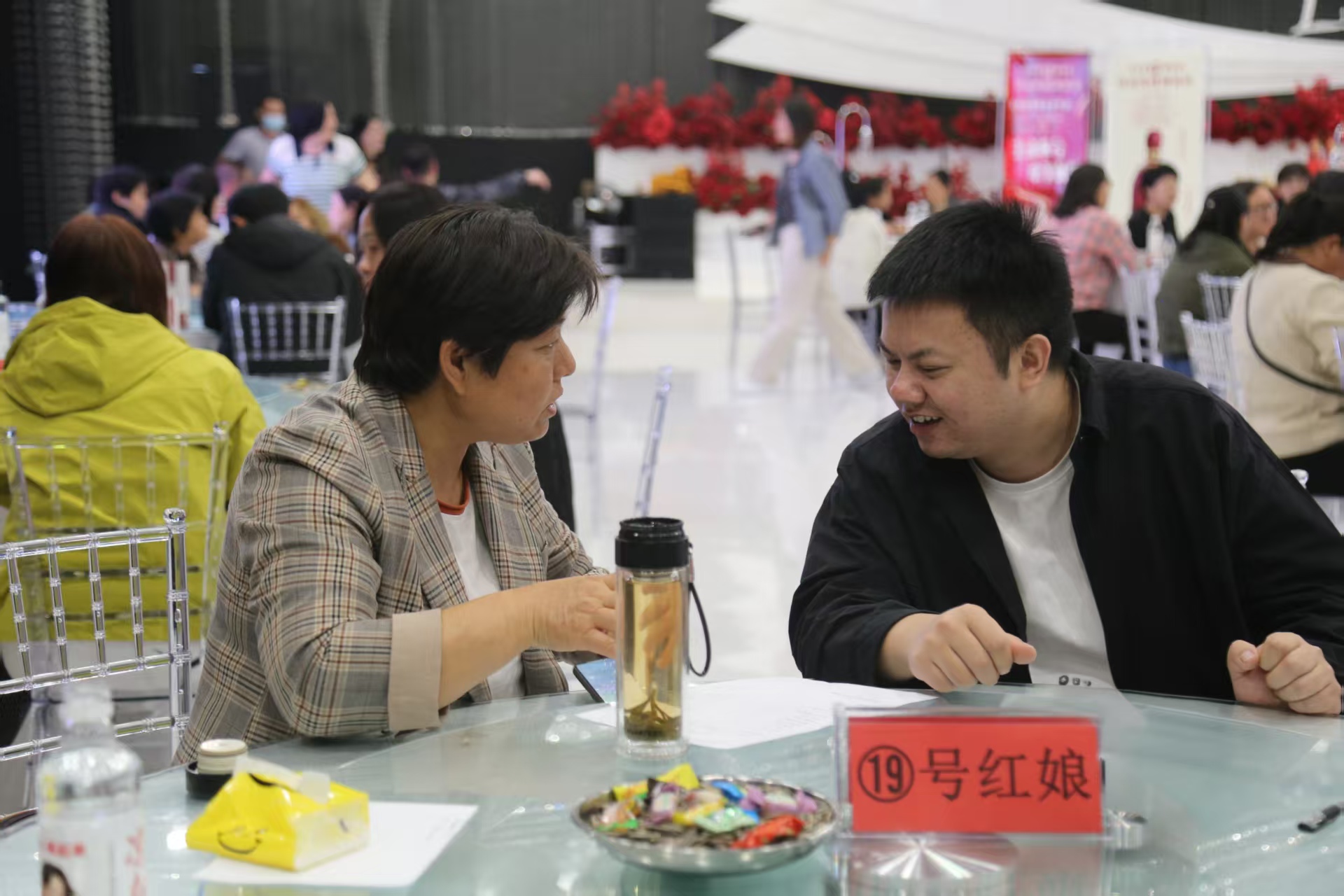 馆陶县举办“红娘有约 缘聚馆陶”青年交友联谊活动。安小龙摄