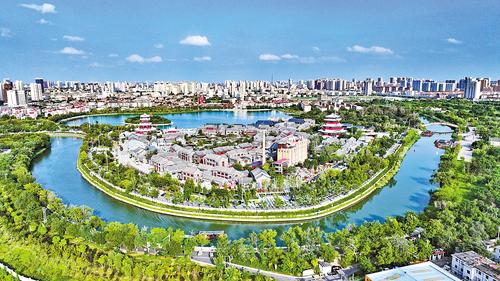 8月18日拍攝的大運河滄州段。（本報資料片）本報記者 張昊攝