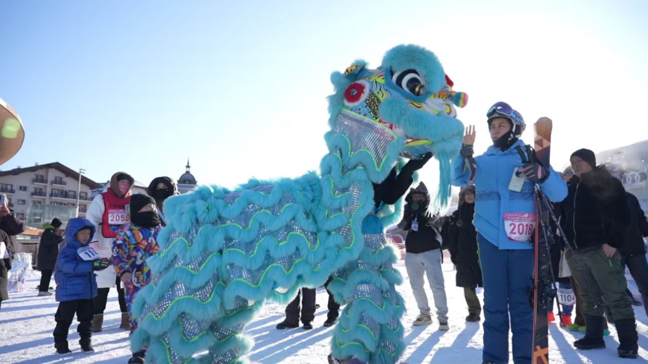 2025“寒天之翼”首届冰雪越野定向大赛活动现场。主办方供图