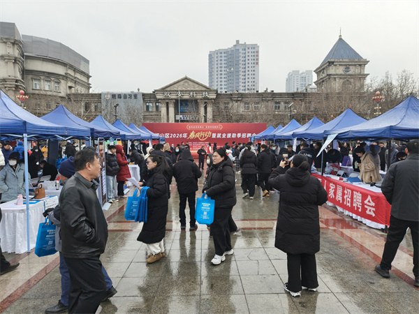 求職者現場咨詢崗位信息。史岩輝攝