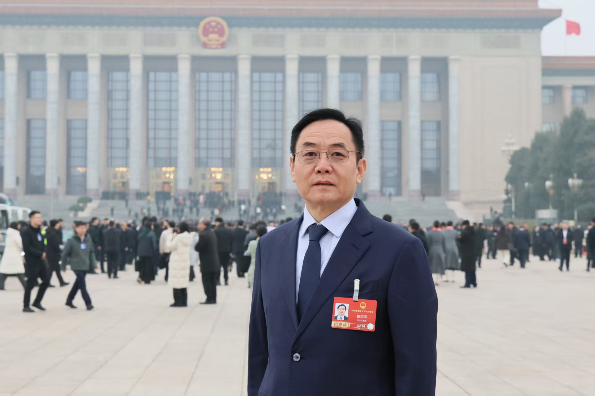 全国人大代表、精英集团董事长兼总裁翟志海。受访者供图