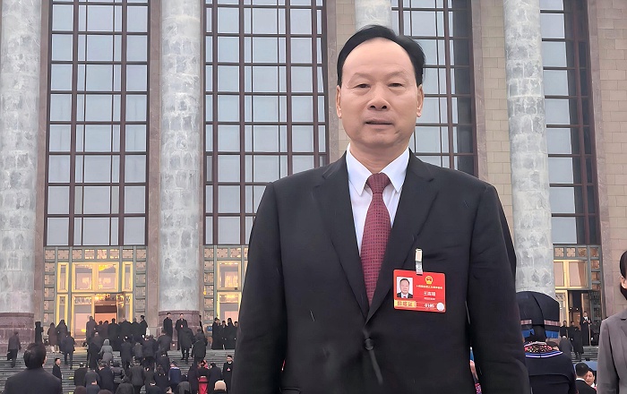 全國人大代表、華裕農業科技有限公司董事長王連增。受訪者供圖