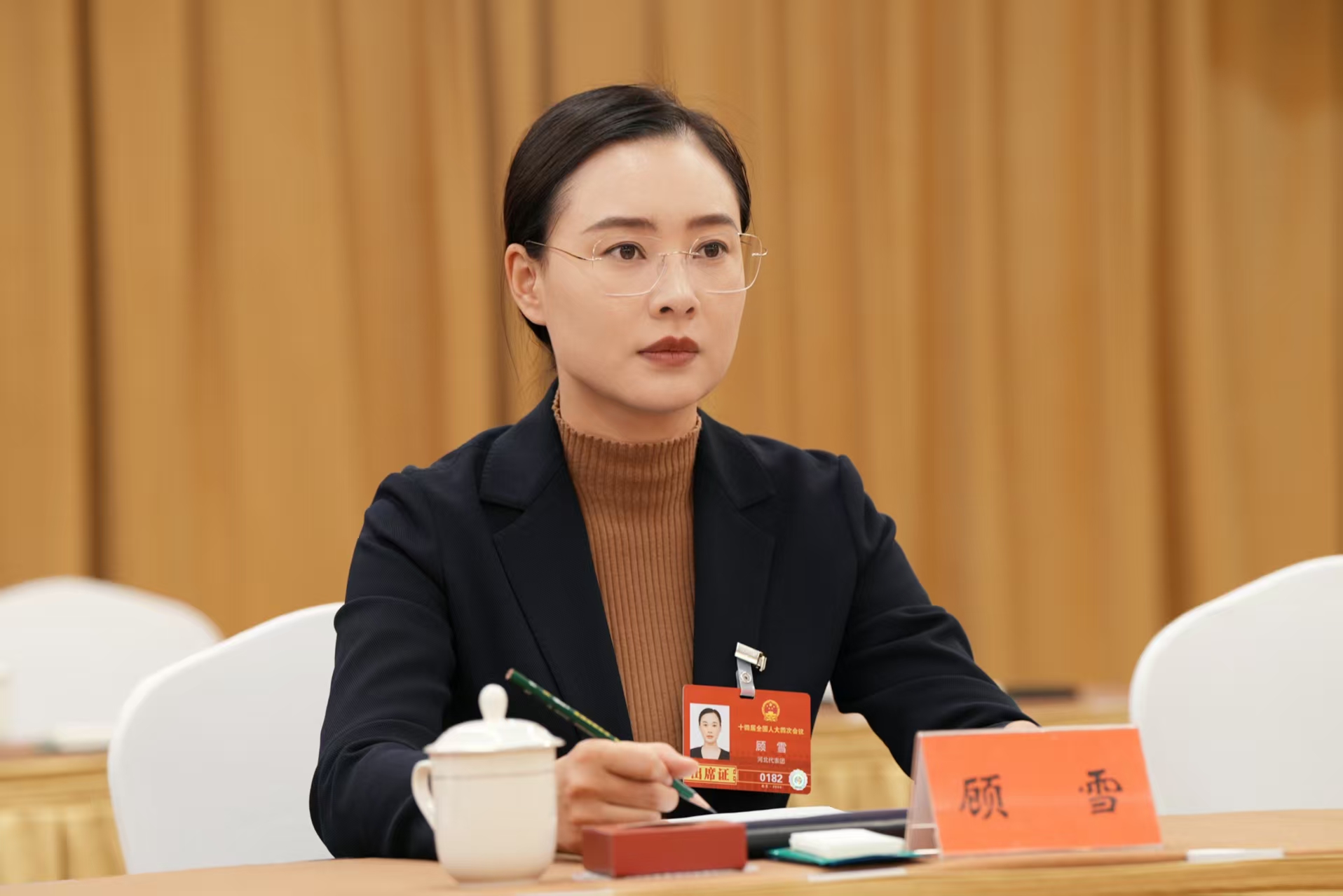 全国人大代表、衡水市医疗保障局局长顾雪。衡水日报供图