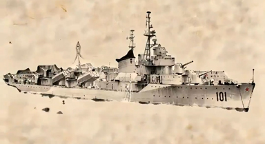 用水墨畫打開咱家驅逐艦