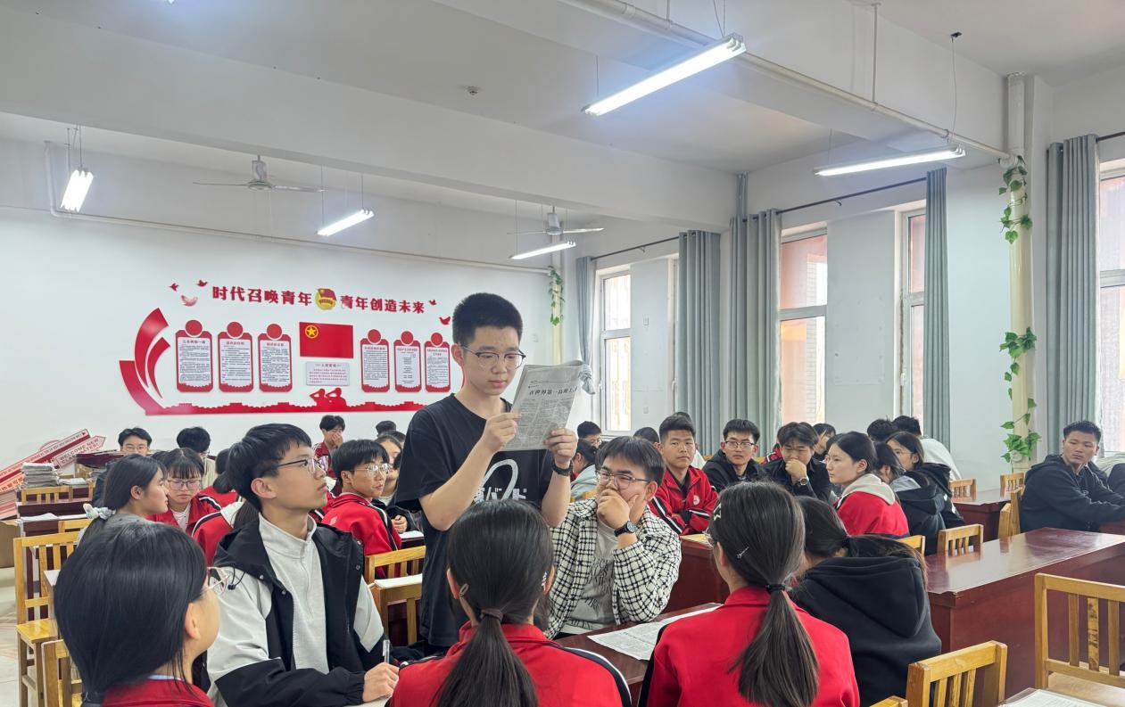 河间市第十四中学开展主题阅读活动。马嘉琳摄