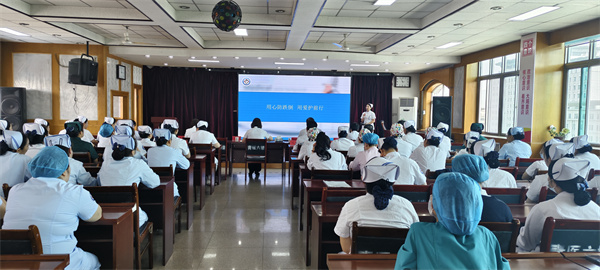 参赛选手在进行案例汇报。张宝摄