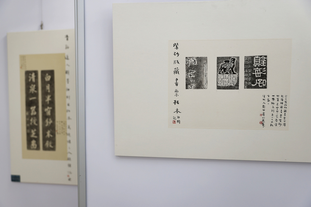 传拓作品兼具文化底蕴和艺术美感。杨洋摄