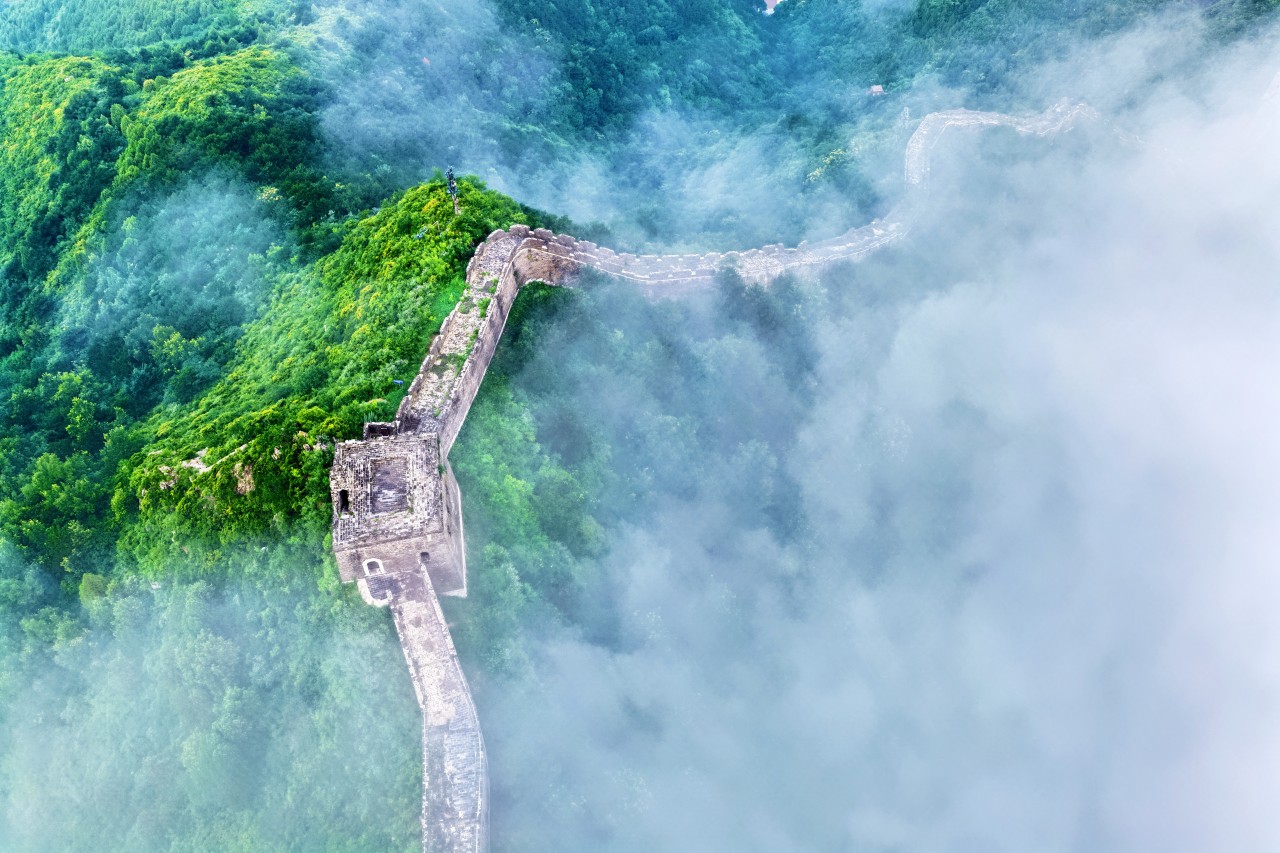7月1日清晨，遷安長城國家文化公園（白羊峪段）雲海景觀。張澤慧攝