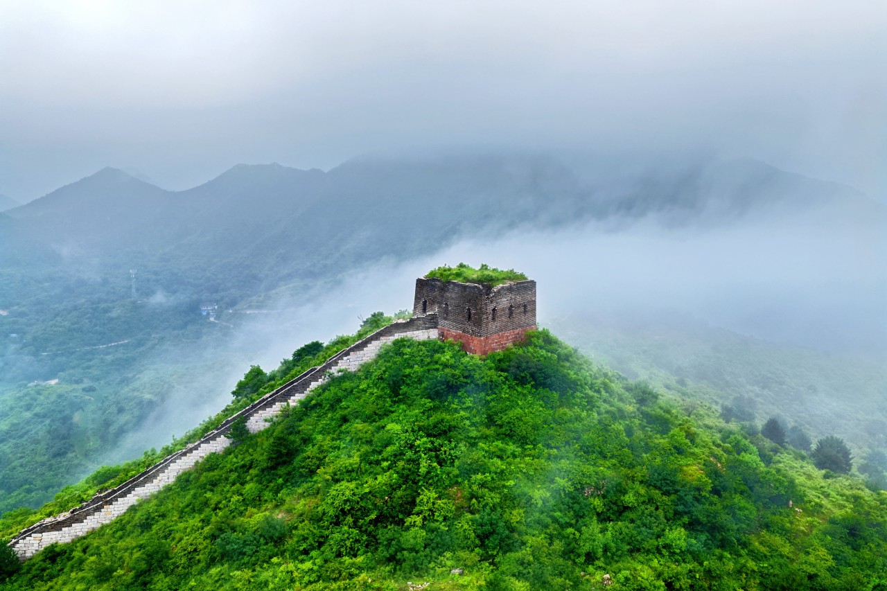 7月1日清晨，遷安長城國家文化公園（大龍廟段）雲海景觀。張澤慧攝