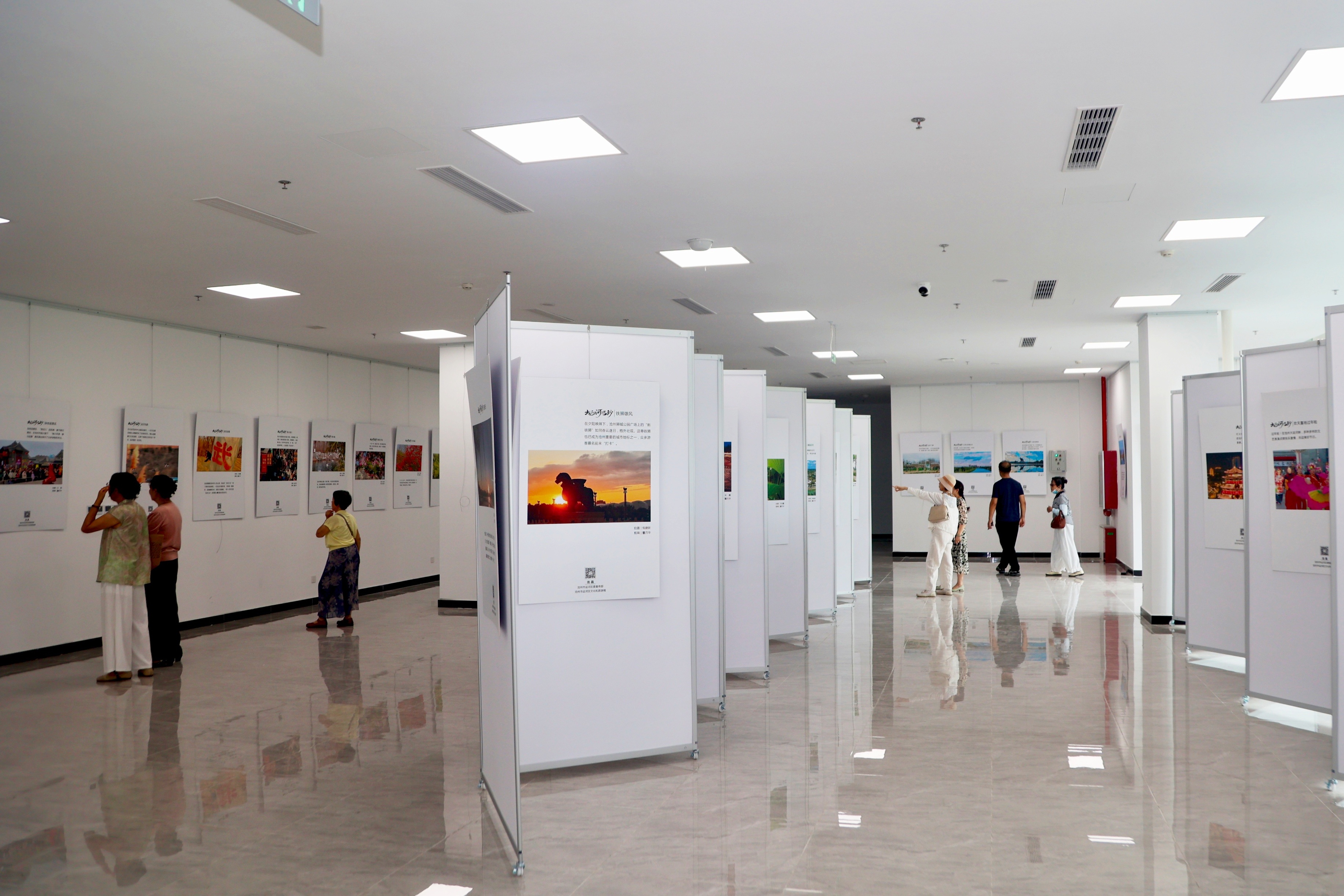 沧州市运河区“大运河15秒”图文影像互动展现场。王韬摄