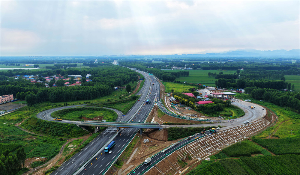 航拍改造后的黃家屯互通。張書學攝
