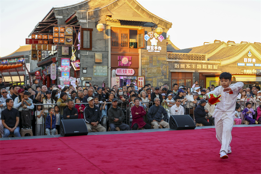 “文襄运河 武耀南川”武术展演现场。王韬摄