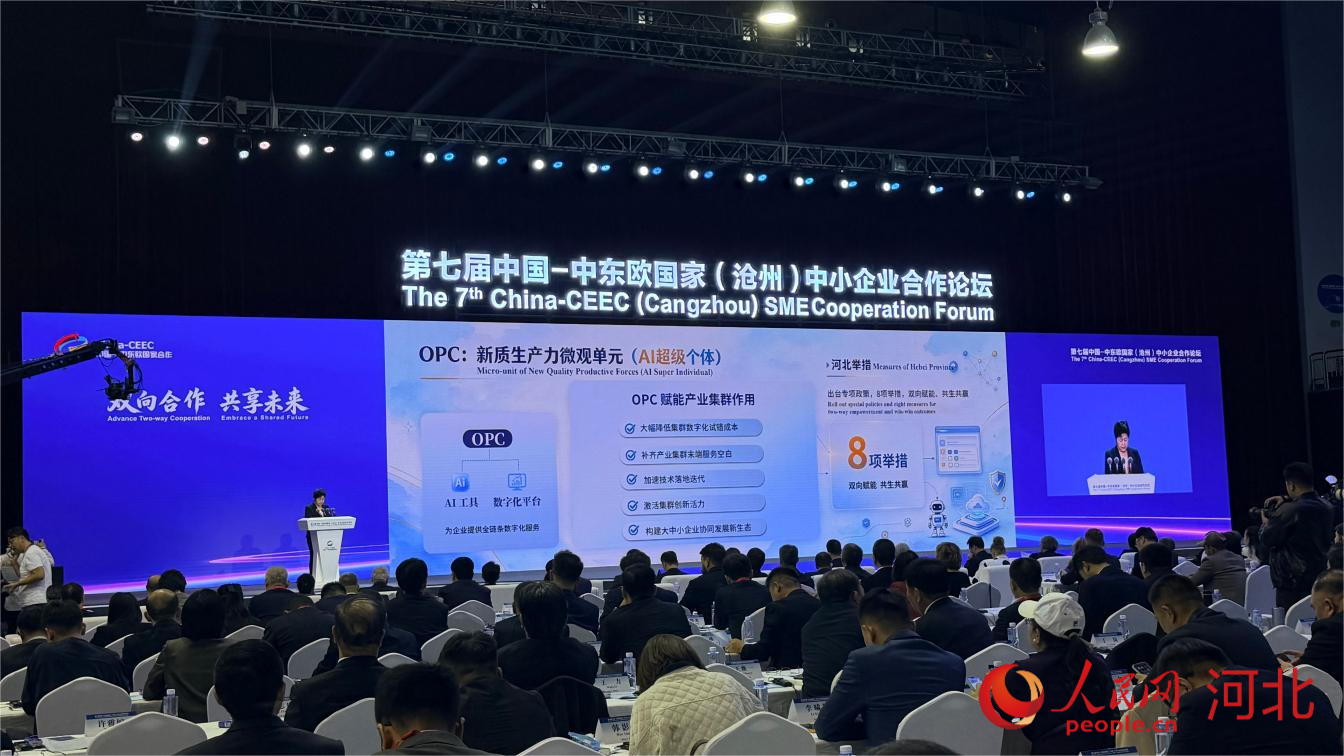 《河北省支持OPC賦能產業集群高質量發展工作舉措》發布。人民網記者 方童攝